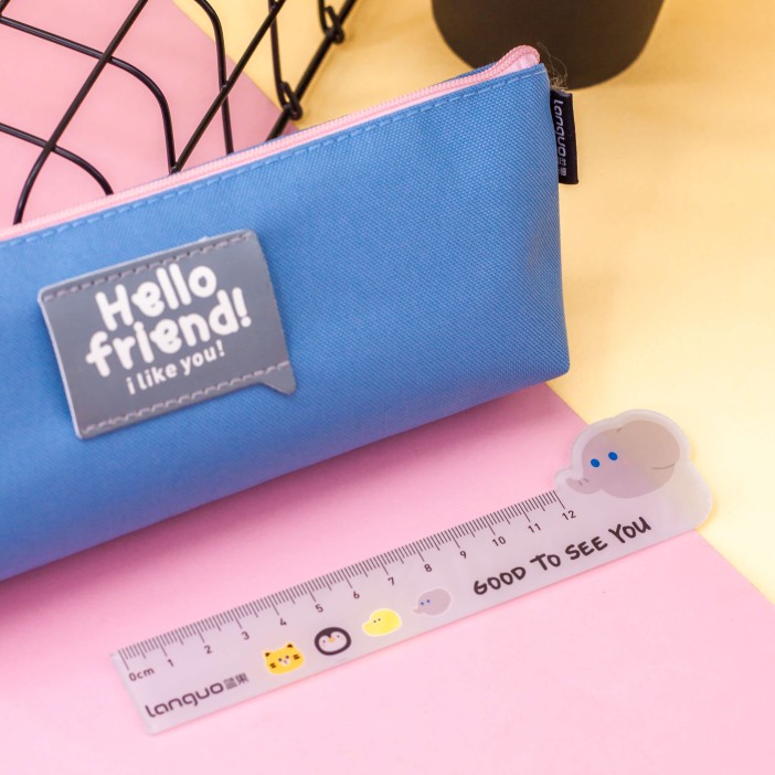 Пенал "Ruler animals", blue 