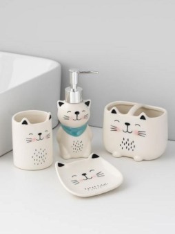 Набор для ванной комнаты «Cute cat» (набор 4 шт.)