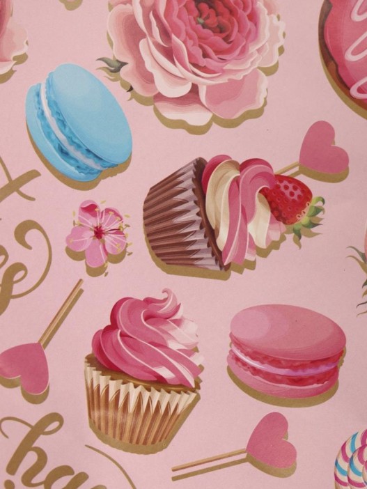 Упаковочная бумага «Donut Delight» 1 рулон, 50*70 см 