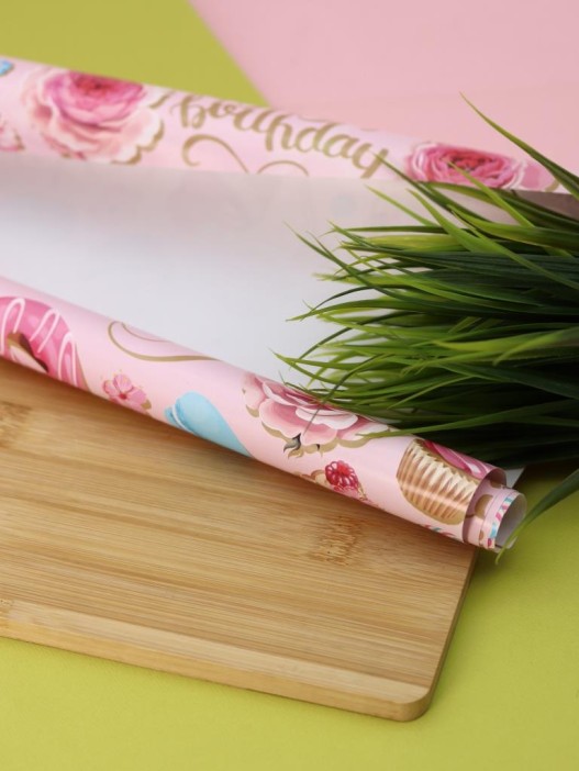 Упаковочная бумага «Donut Delight» 1 рулон, 50*70 см 