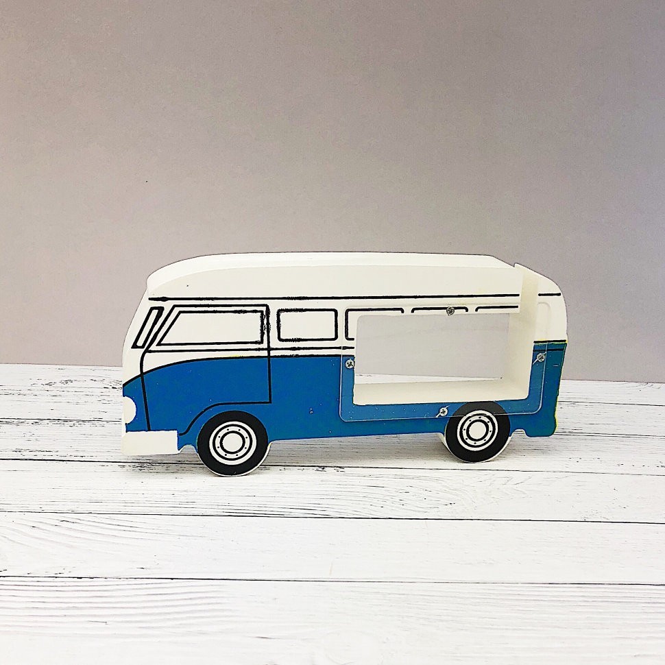 Копилка "Автобус", blue