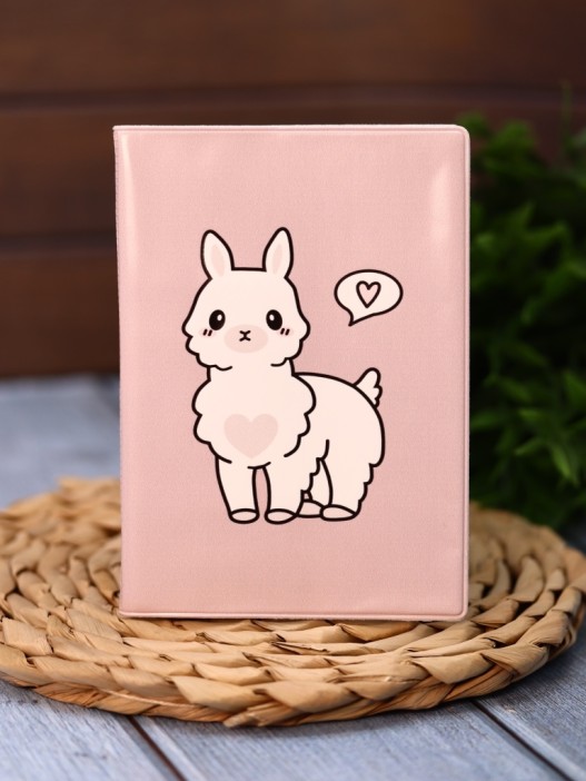 Обложка для паспорта Аниме «Lama», плотность 600 мкм 