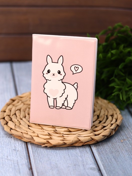 Обложка для паспорта Аниме «Lama», плотность 600 мкм 