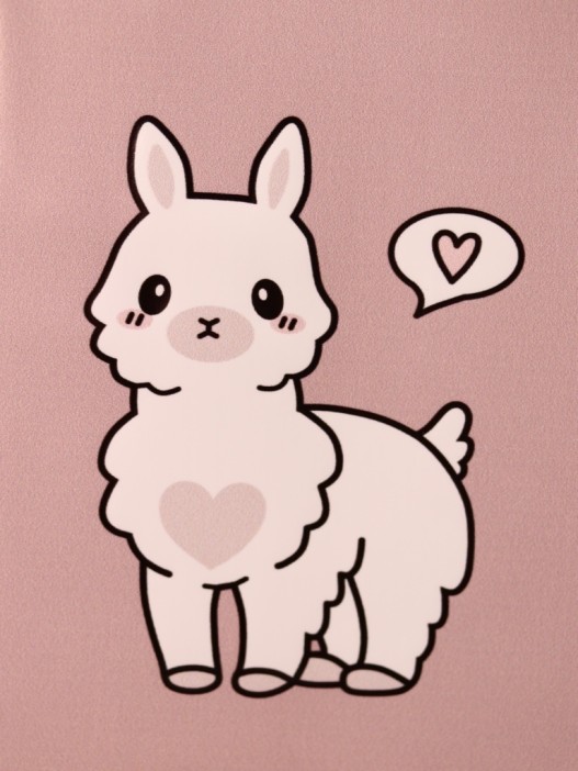 Обложка для паспорта Аниме «Lama», плотность 600 мкм 