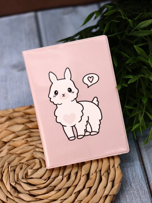 Обложка для паспорта Аниме «Lama», плотность 600 мкм 