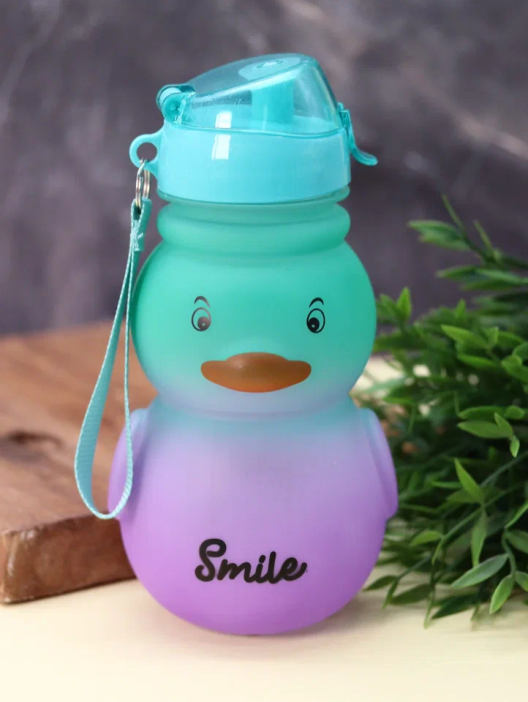 Бутылка «Cute duck», green-purple (880 мл) 