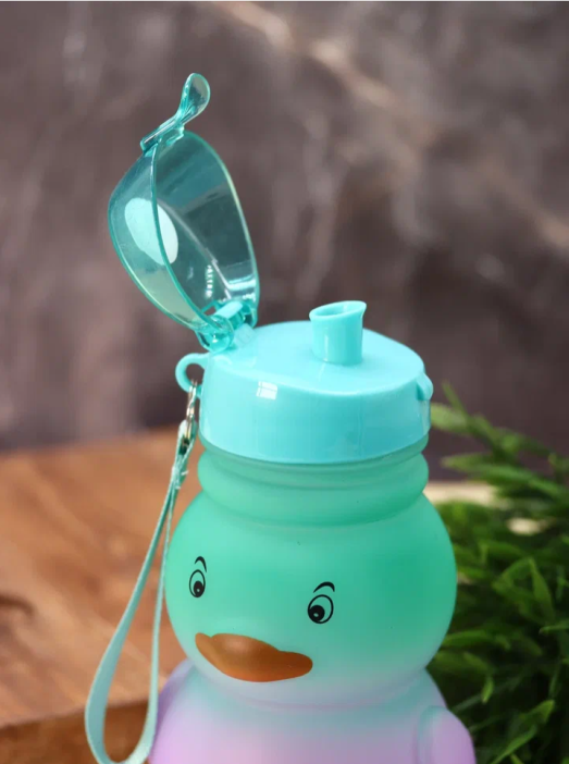 Бутылка «Cute duck», green-purple (880 мл) 