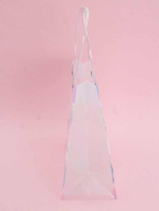 Пакет подарочный прозрачный «Flowers from film», big multi-colored (22*21,5*10) 