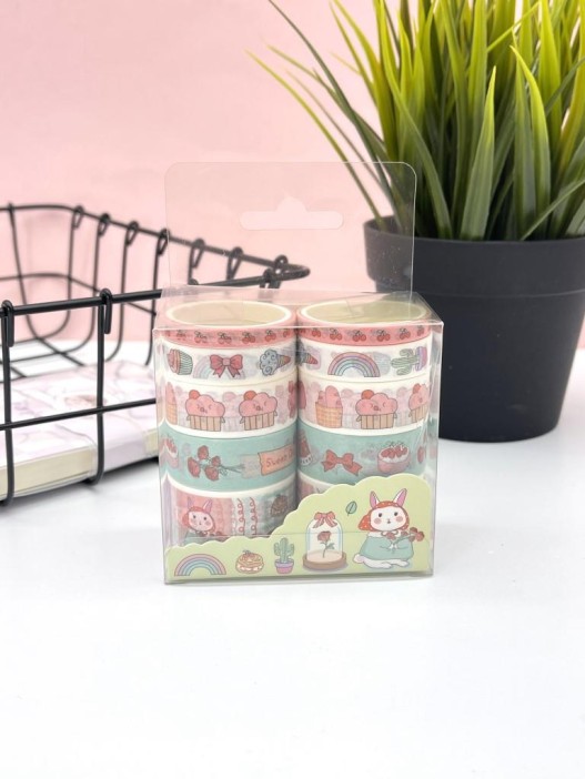 Набор декоративного скотча 10 шт. &quot;Food stories&quot;, bunny 