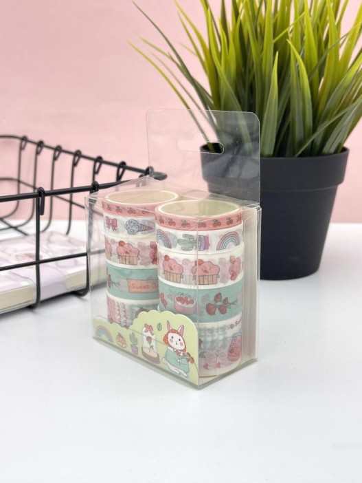 Набор декоративного скотча 10 шт. &quot;Food stories&quot;, bunny 