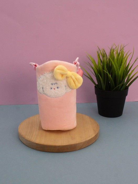 Футляр плюшевый для термоса &quot;My fuzzy&quot;, pink (15*10 см) 