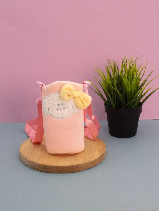 Футляр плюшевый для термоса &quot;My fuzzy&quot;, pink (15*10 см) 