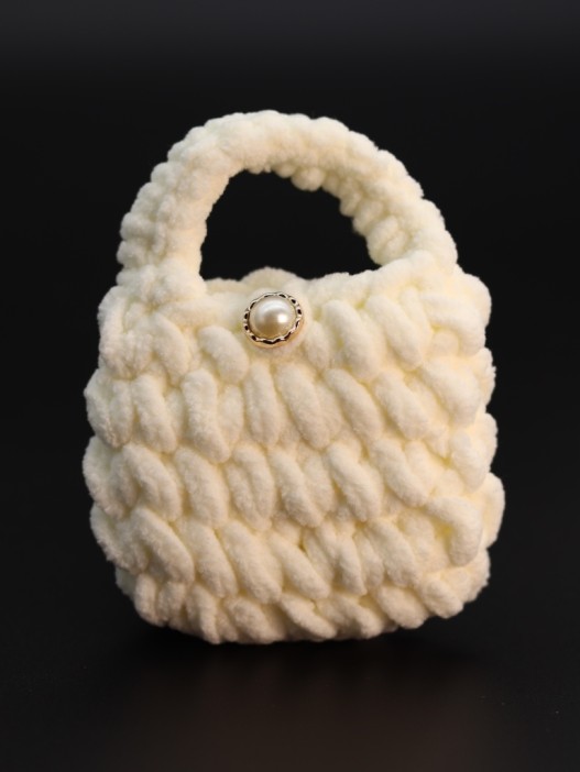 Сумочка для наушников &quot;Bear&quot;, beige (11.5*9.5 см) 