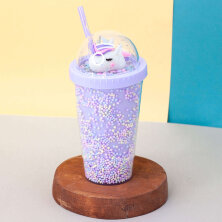 Тамблер "Unicorn styrofoam", purple (450 ml)