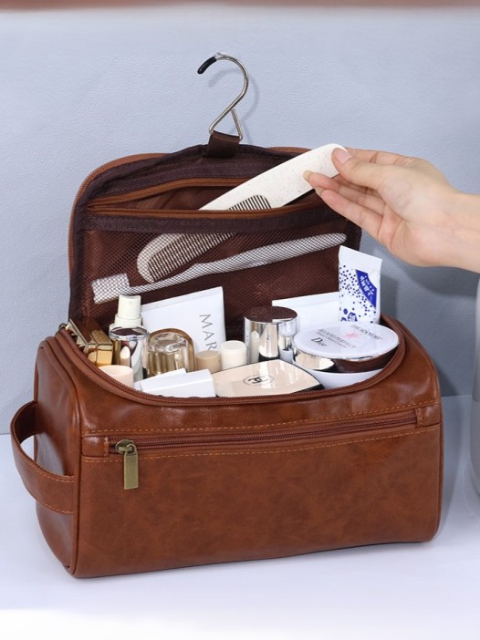 Сумка - органайзер из экокожи &quot;Masculinity&quot; brown, 25*14*13 см 