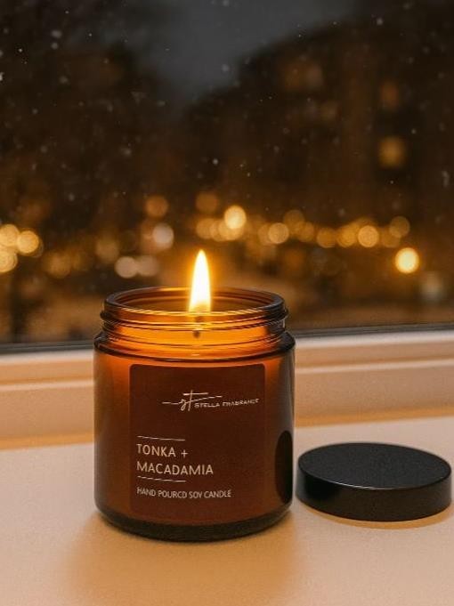 Свеча Stella Fragrance "ТОНКА МАКАДАМИЯ" 90 гр.