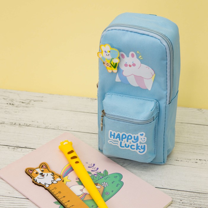Пенал "Happy lucky", blue 