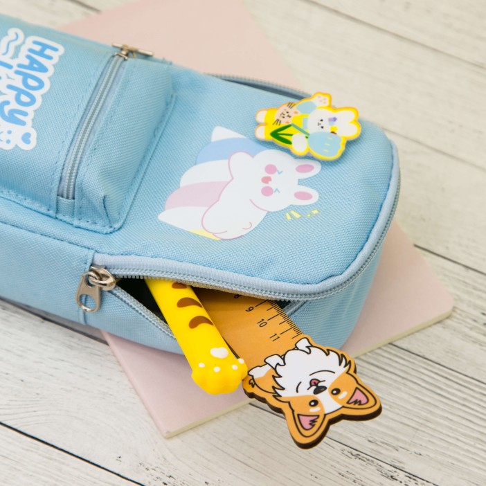 Пенал "Happy lucky", blue 