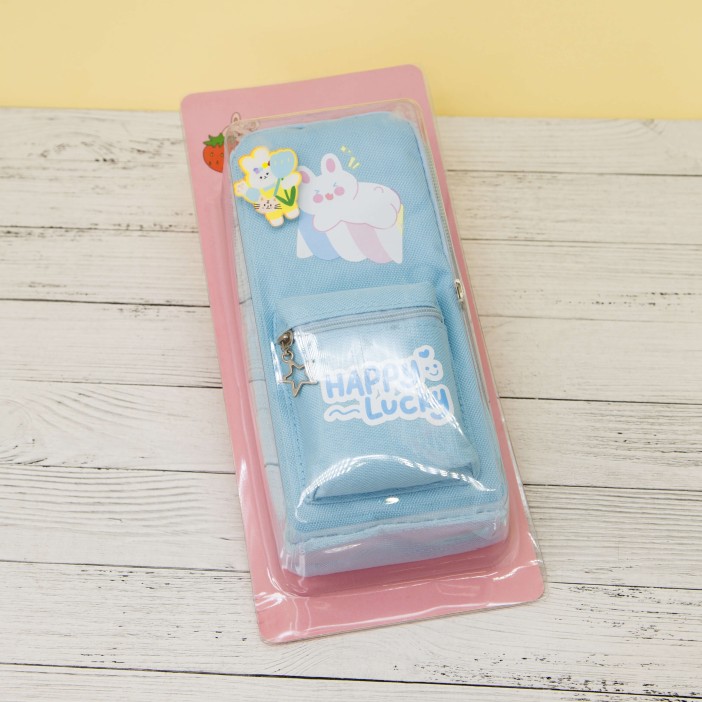 Пенал "Happy lucky", blue 