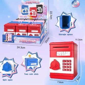 Копилка-сейф "Mailbox" (11x8 см), mix, шоу-бокс 12 шт.