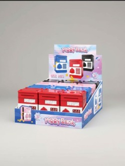 Копилка-сейф "Mailbox" (11x8 см), mix, шоу-бокс 12 шт.