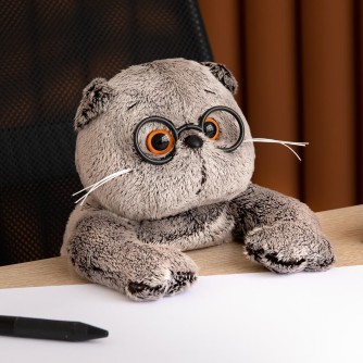 Мягкая игрушка "Кот Басик в очках " (27 см)