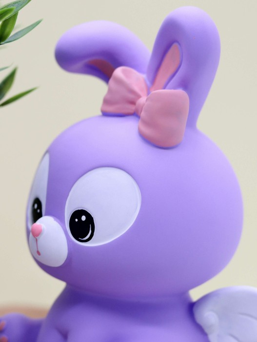 Копилка «Angel bunny», purple (18 см), пластик 
