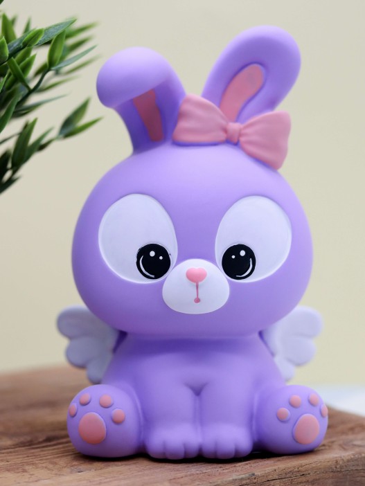 Копилка «Angel bunny», purple (18 см), пластик 