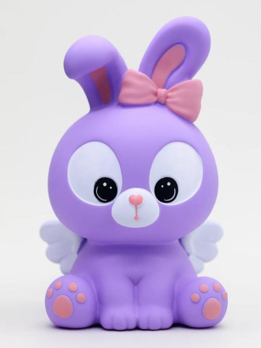 Копилка «Angel bunny», purple (18 см), пластик 