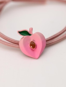 Резинка для волос GIRLY "Сочный фрукт", розовый