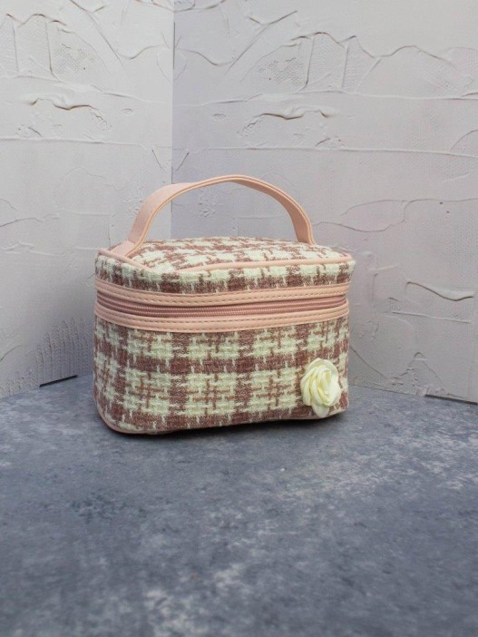 Косметичка &quot;Flower&quot;, pink (13х19х14 см) 