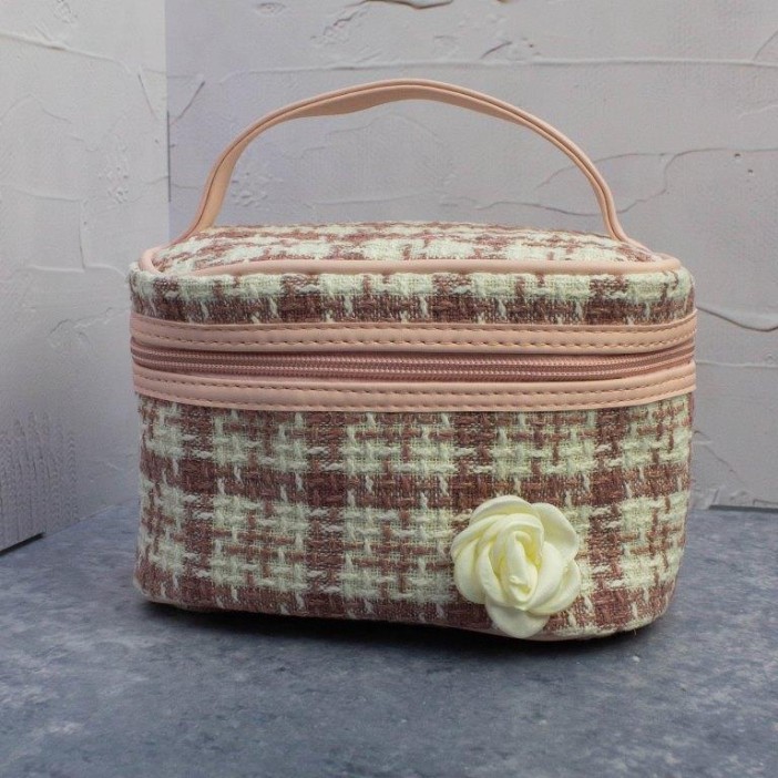 Косметичка &quot;Flower&quot;, pink (13х19х14 см) 