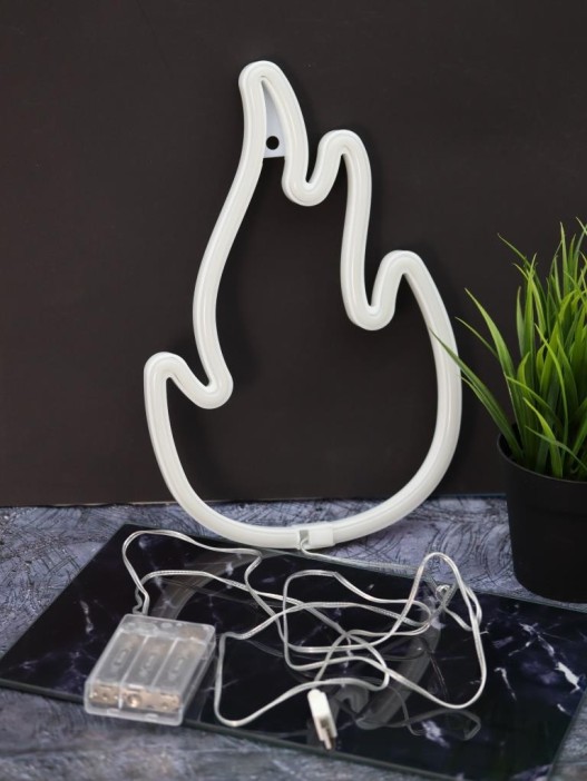 Неоновый подвесной ночник «Flint», USB, красное свечение (28,5*19 см) 