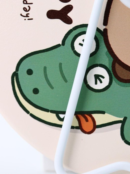 Зеркало настольное &quot;Capybara is happy&quot;, беж, 15,6*15,6 см 