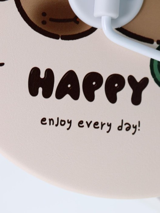 Зеркало настольное &quot;Capybara is happy&quot;, беж, 15,6*15,6 см 