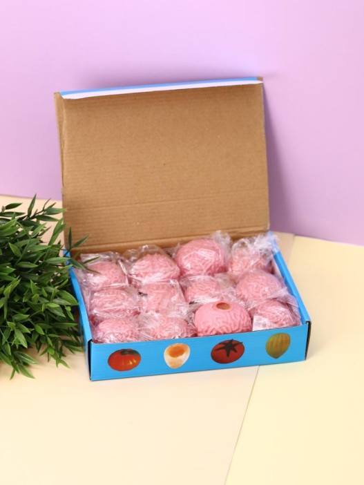 Мялка - антистресс «Brain splat ball», шоу-бокс 12 шт. 