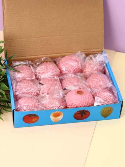 Мялка - антистресс «Brain splat ball», шоу-бокс 12 шт. 