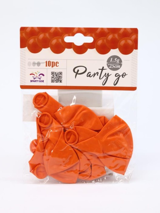 Набор воздушных шаров 10 шт. &quot;Timeless&quot;, orange (25 см) 
