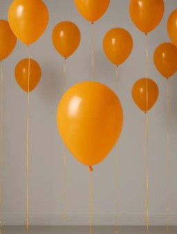 Набор воздушных шаров 10 шт. "Timeless", orange (25 см)