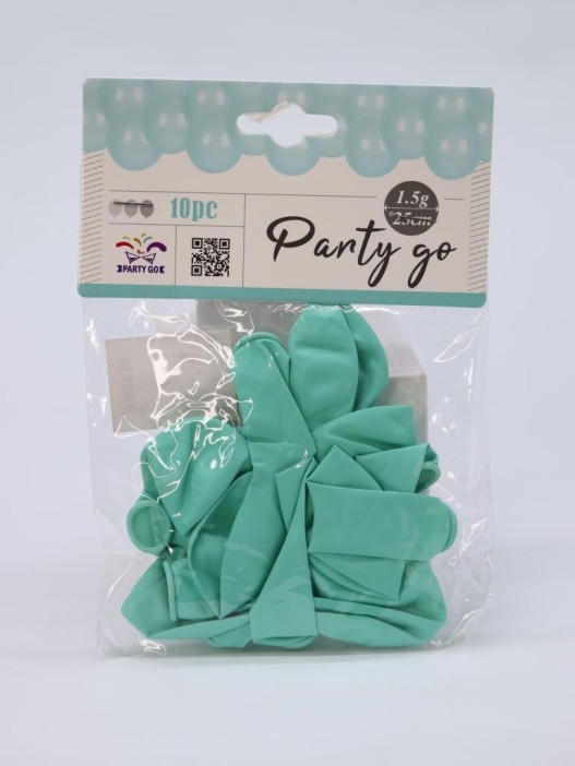 Набор воздушных шаров 10 шт. &quot;Mellow magic&quot;, mint green (25 см) 