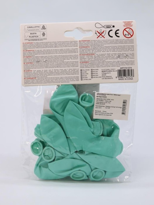 Набор воздушных шаров 10 шт. &quot;Mellow magic&quot;, mint green (25 см) 