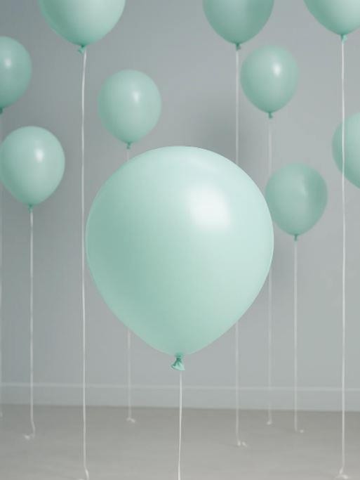 Набор воздушных шаров 10 шт. &quot;Mellow magic&quot;, mint green (25 см) 