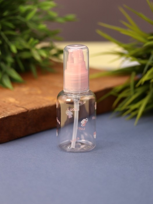 Дорожная бутылочка "Bunny luck", pink (50 ml) 