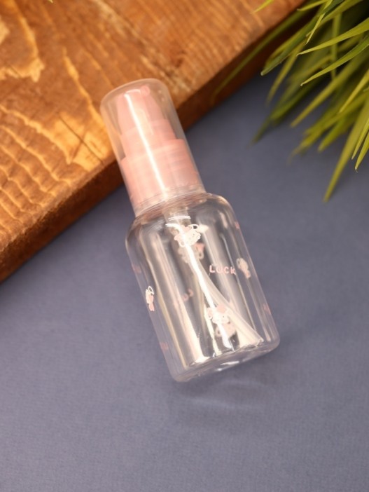 Дорожная бутылочка "Bunny luck", pink (50 ml) 