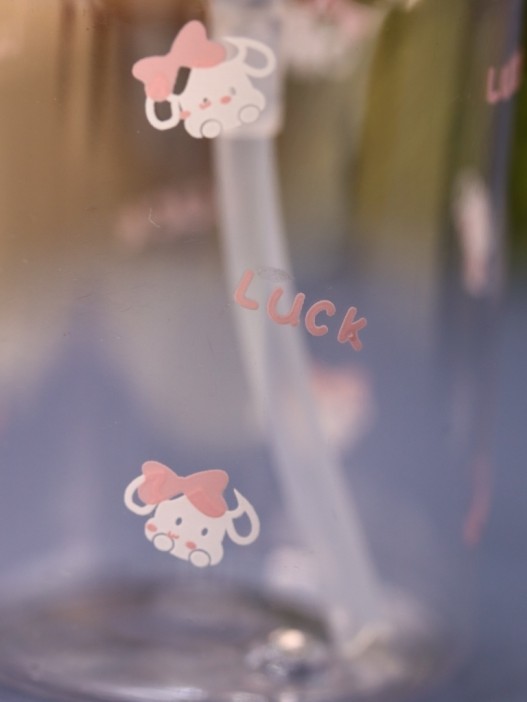 Дорожная бутылочка "Bunny luck", pink (50 ml) 