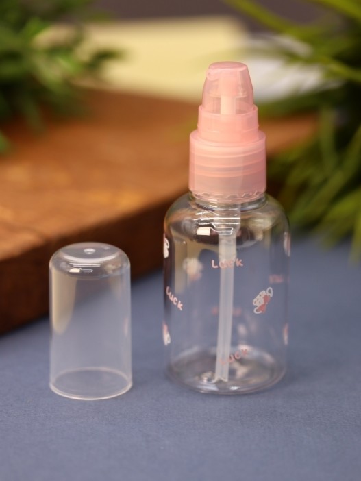 Дорожная бутылочка "Bunny luck", pink (50 ml) 