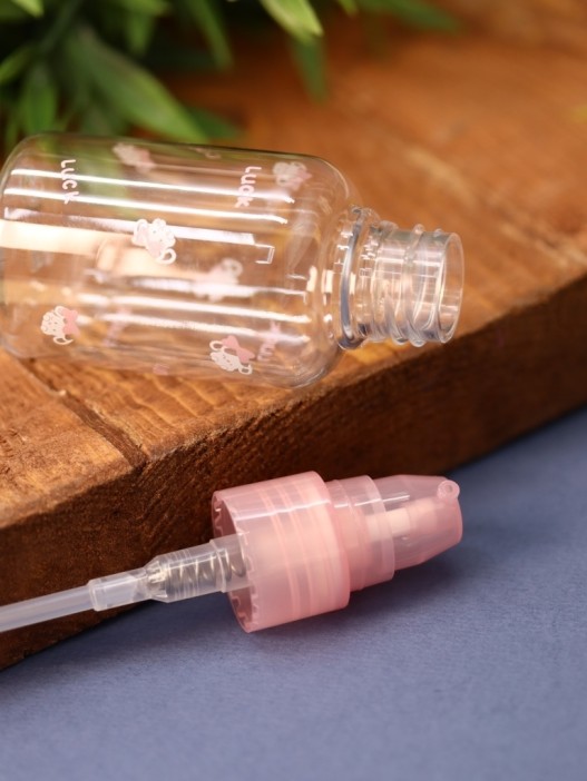 Дорожная бутылочка "Bunny luck", pink (50 ml) 