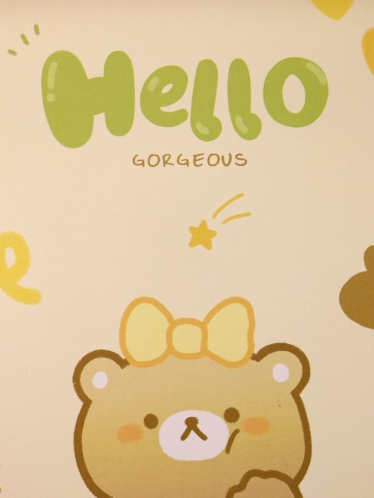 Зеркало &quot;Hello bear&quot;, yellow 