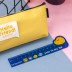 Пенал "Ruler animals", yellow 