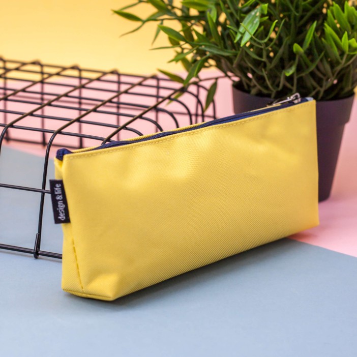 Пенал "Ruler animals", yellow 